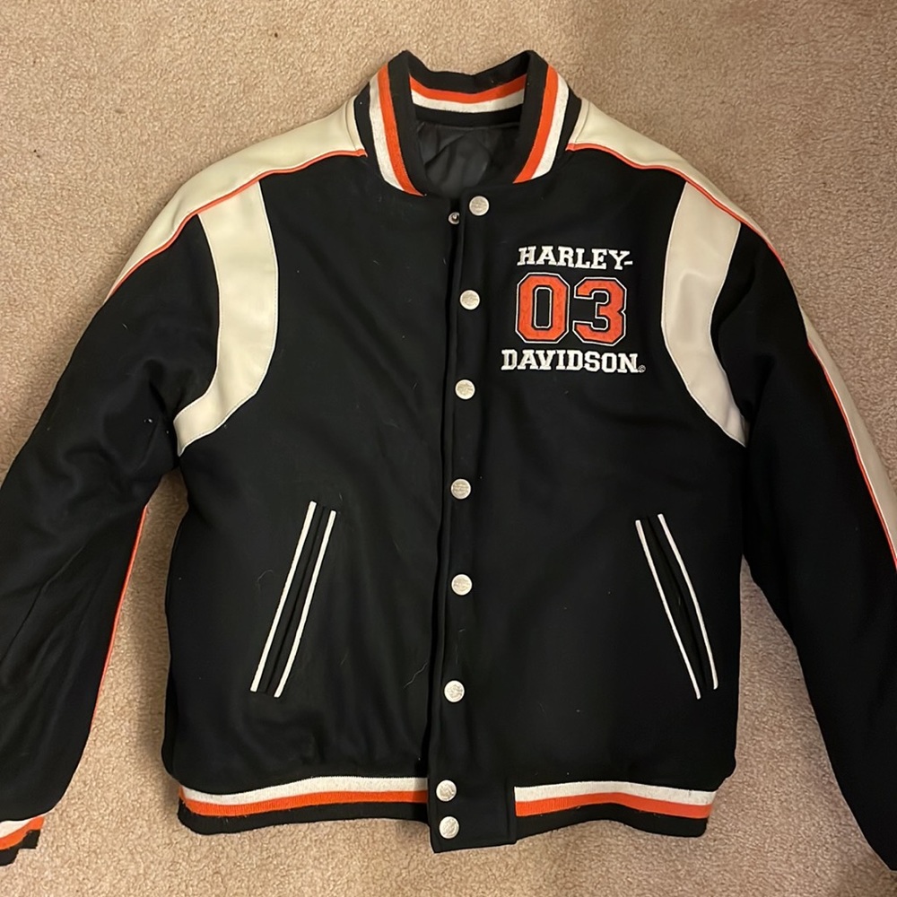 Kids Harley Davidson heavy reversible jacket